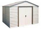 Arrow Milford 10 Ft X 8 Ft Vinyl Coated Steel Storage Shed With with measurements 1000 X 1000