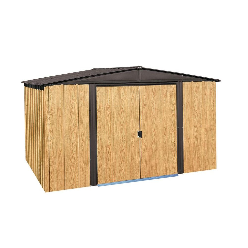 Arrow Woodlake 8 Ft X 6 Ft Metal Storage Building Wl86 The Home pertaining to sizing 1000 X 1000