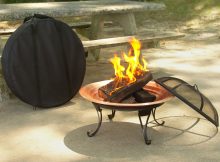 Asia Direct Folding Portable 26 Diam Fire Pit With Free Cover for sizing 1600 X 1600