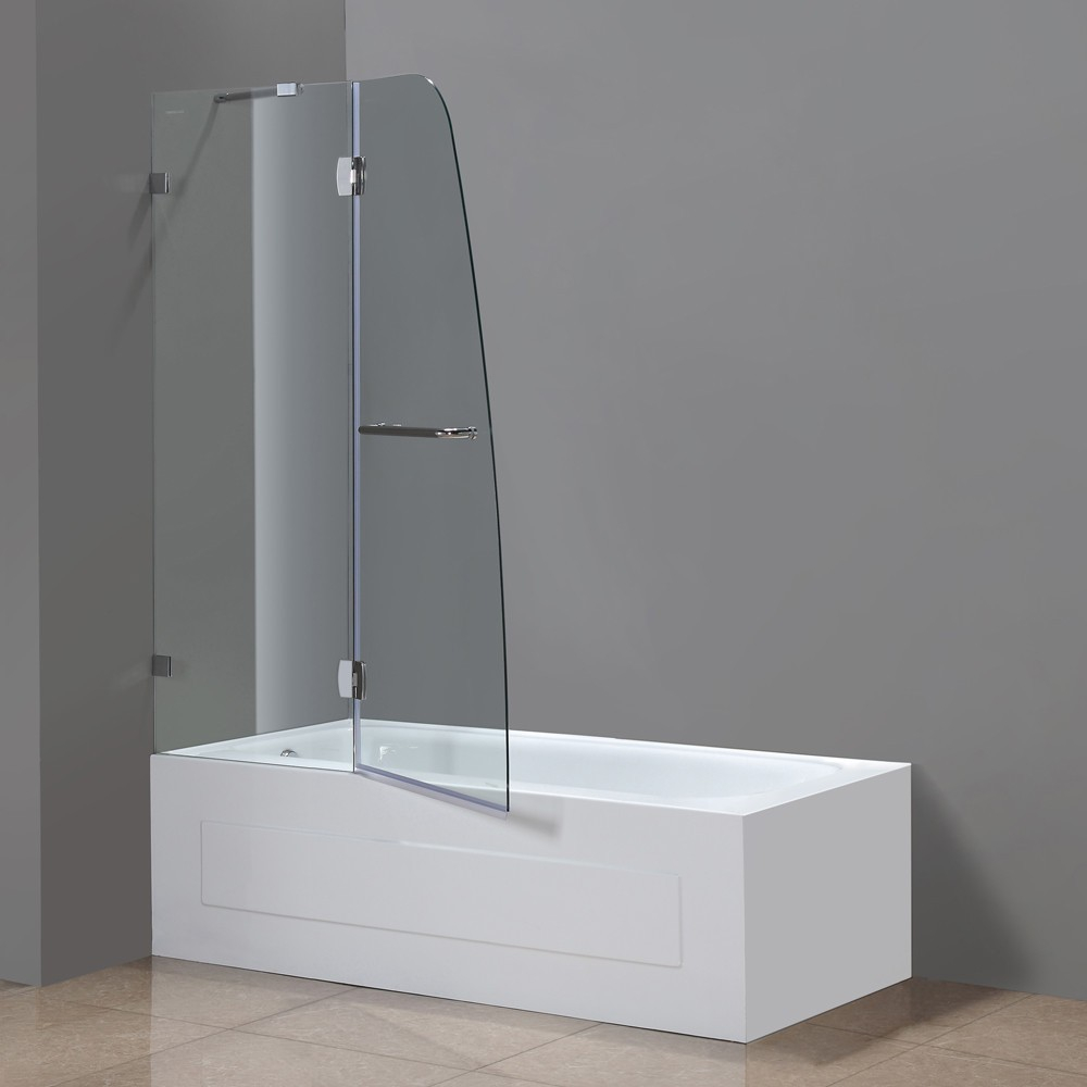 Aston Frameless Pivot Tub Height Shower Door Bathtubs Plus throughout size 1000 X 1000