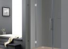 Aston Soleil 60 In X 75 In Completely Frameless Hinged Shower Door In Chrome With Glass Shelves within size 1000 X 1000