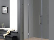 Aston Soleil 60 In X 75 In Completely Frameless Hinged Shower Door In Chrome With Glass Shelves within size 1000 X 1000