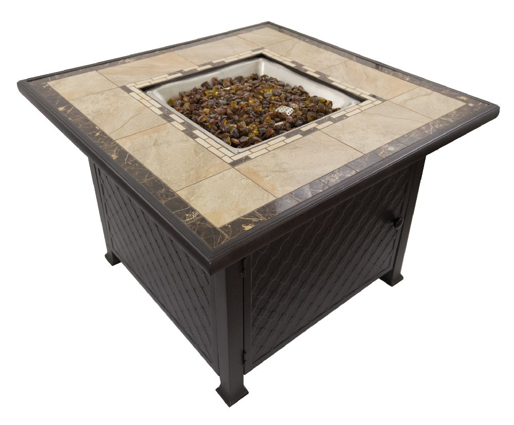 Az Heaters Gft 51030a 40 Inch Square Marble Tile Top Fire Pit intended for dimensions 1000 X 827