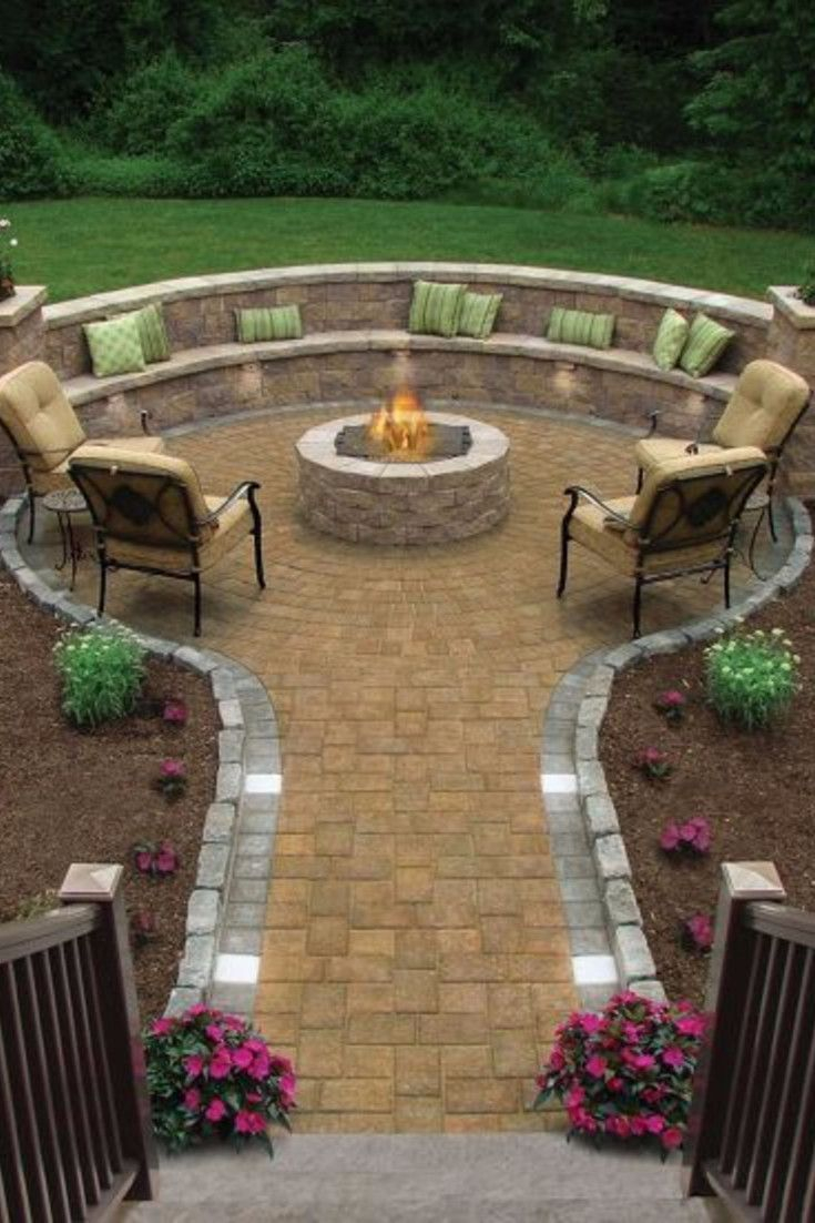 Backyard Fire Pit Ideas And Designs For Your Yard Deck Or Patio throughout measurements 735 X 1102