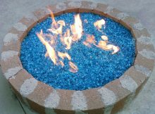 Bahama Blue Crystal Diamond Fire Pit Glass Fire Pit Glass Fire for dimensions 1541 X 1135