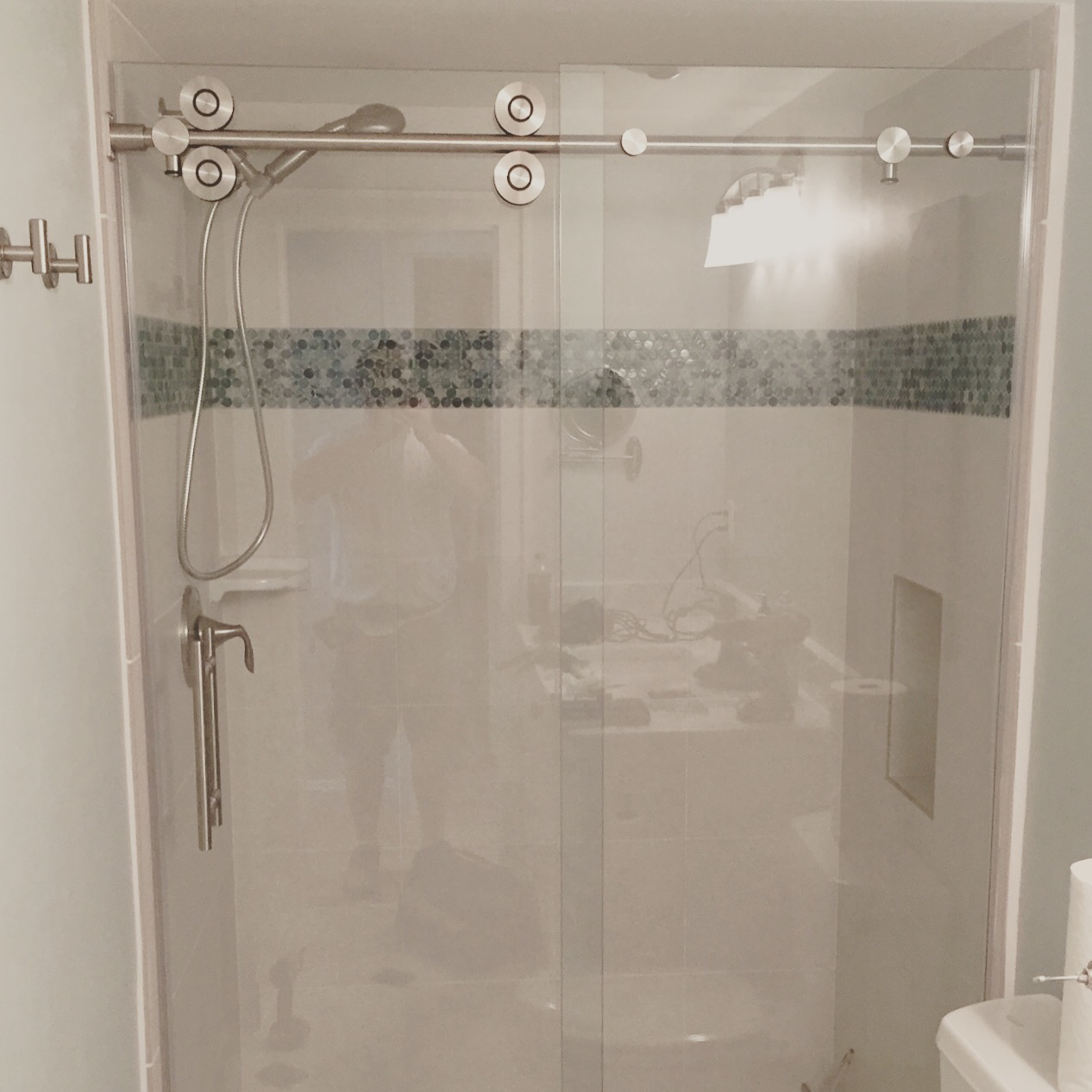 Barn Style Glass Shower Doors The Glass Shoppe A Division Of pertaining to sizing 1266 X 1266