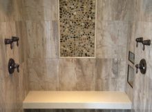 Barrier Free Shower Wall Tile 24 X 24 Porcelain Tile Pebble Mosaic within measurements 1515 X 2019