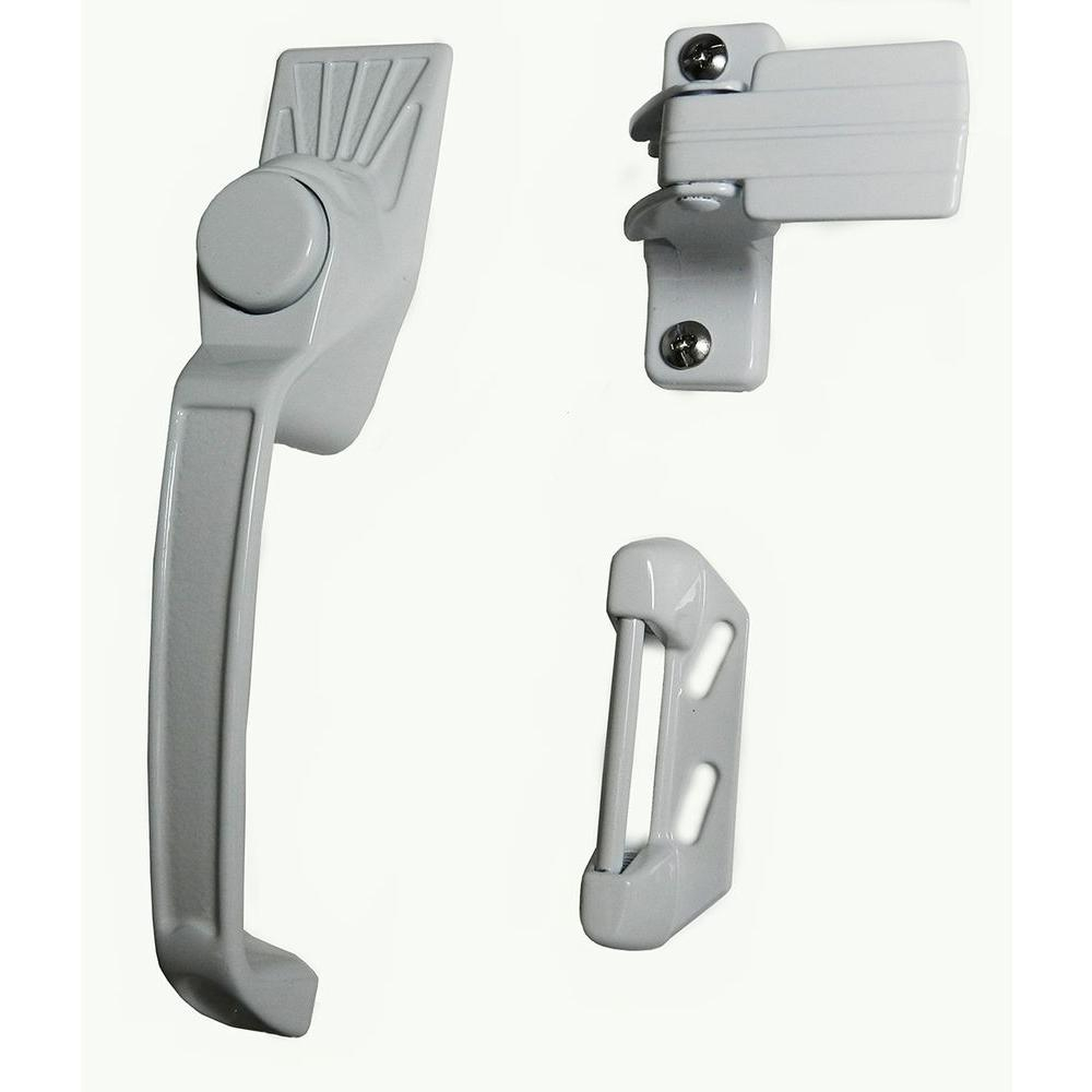 Barton Kramer Aluminum White Screen Door Handle Set Latches 327w intended for size 1000 X 1000