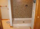 Bath Shower Mosaic Tile Shower Walls And Fiberglass Shower Pan for measurements 1024 X 768