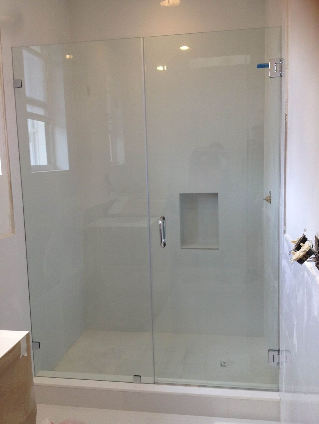 Bathroom Affordable Framless Shower Glass Door Ideas Frameless within measurements 1024 X 1361
