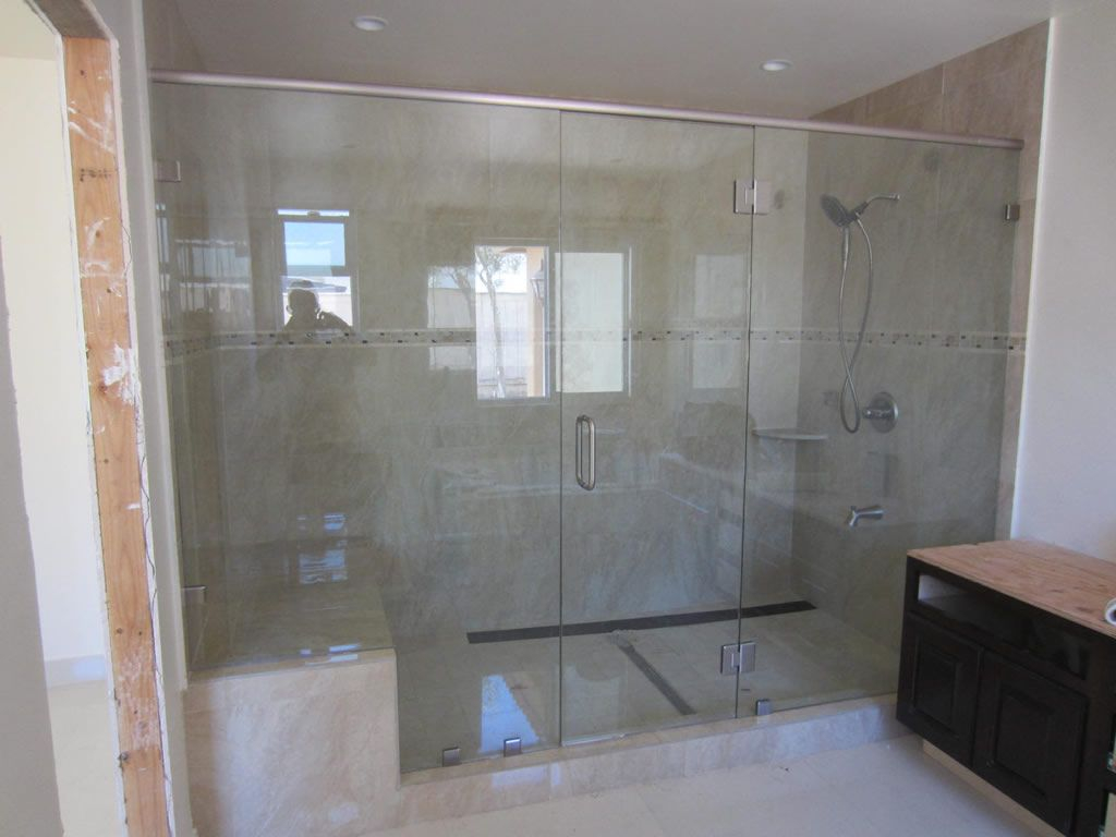 Bathroom Glass Showers Large Shower Enclosure Patriot Glass And within dimensions 1024 X 768