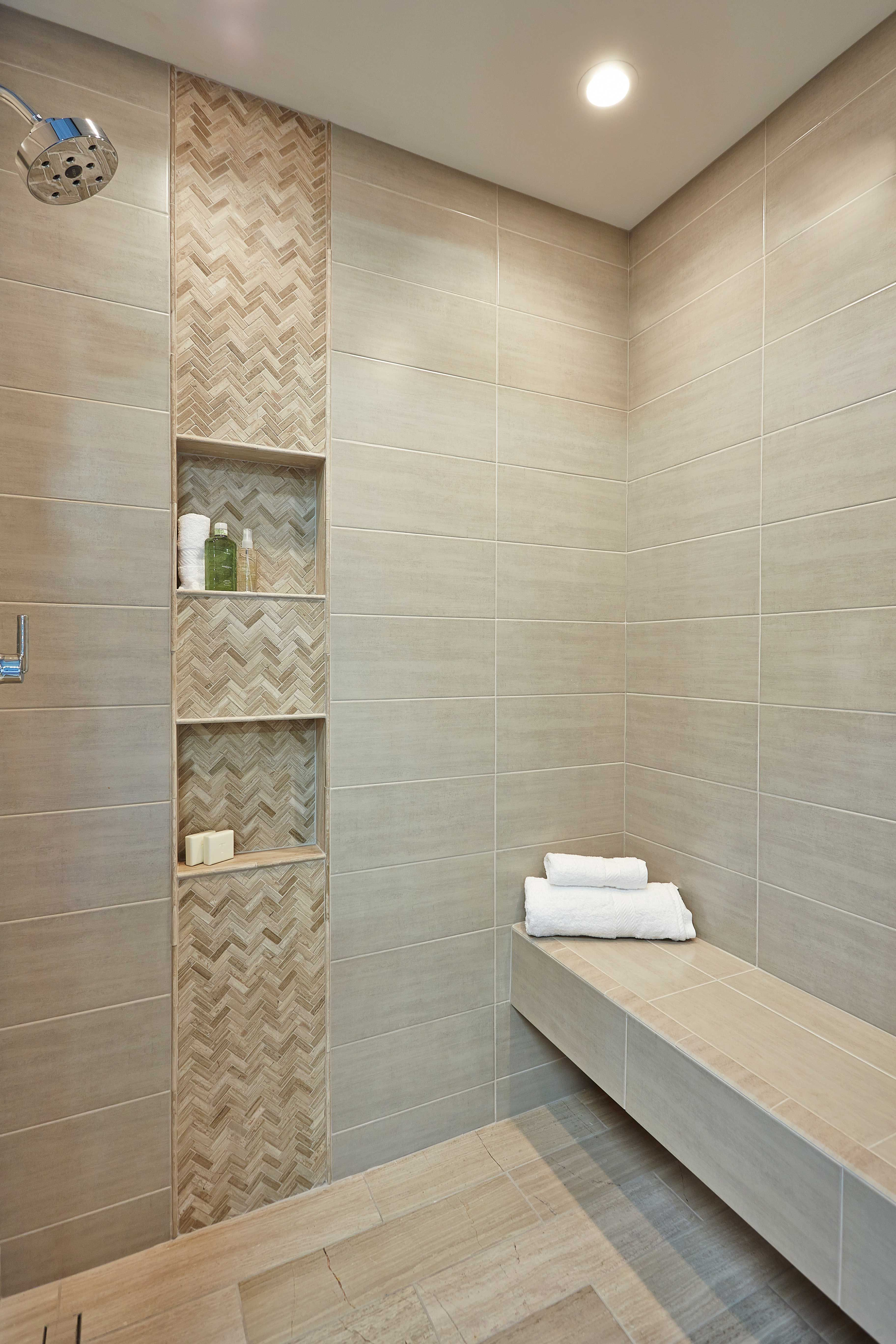 Bathroom Shower Accent Wall Tile Legno Small Herringbone 12 X 12 regarding size 3648 X 5472