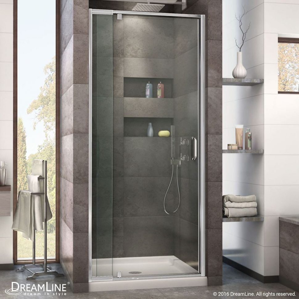 Bathrooms Design 32 Inch Frameless Shower Door Semi 36 42 Glass regarding size 970 X 970