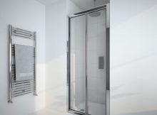 Bathrooms Design Accordion Shower Door 800mm Bifold Frameless regarding dimensions 970 X 970