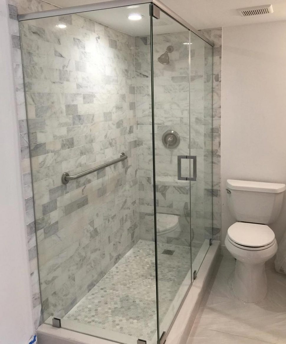 Bathrooms Design Corner Shower Enclosures Tub Glass Door Sweep throughout proportions 970 X 1168