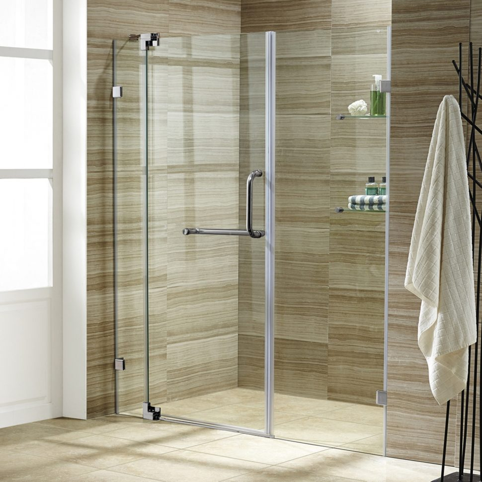 Bathrooms Design Shower Door Handles New Neo Angle Clear Doors intended for proportions 970 X 970