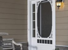 Belle Harbour White Vinyl Screen Door Screen Tight with regard to measurements 821 X 1000