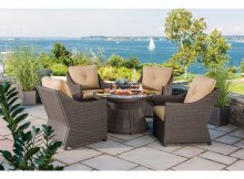 Berkley Jensen Antigua 5 Piece Wicker Fire Pit Chat Set Bjs throughout dimensions 2000 X 2000