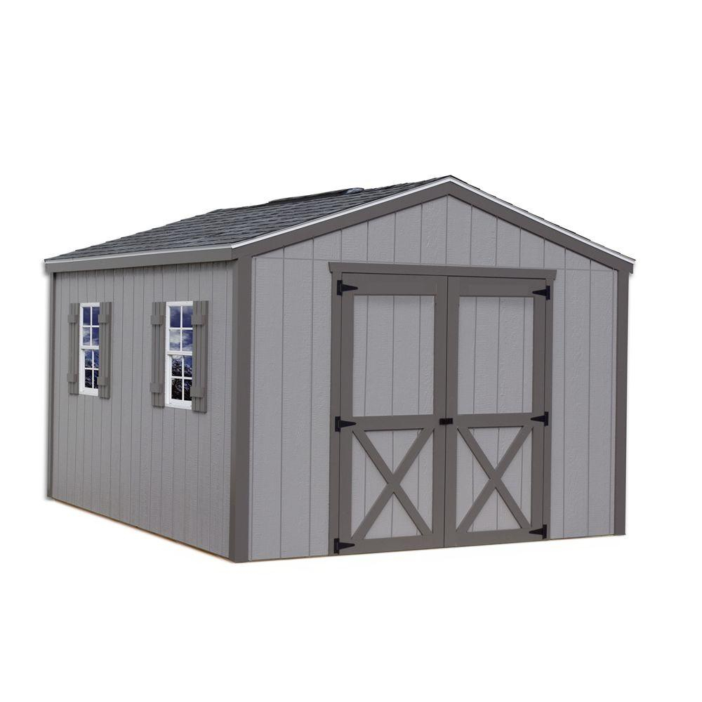 Best Barns Elm 10 Ft X 12 Ft Wood Storage Shed Kit Elm1012 The within sizing 1000 X 1000