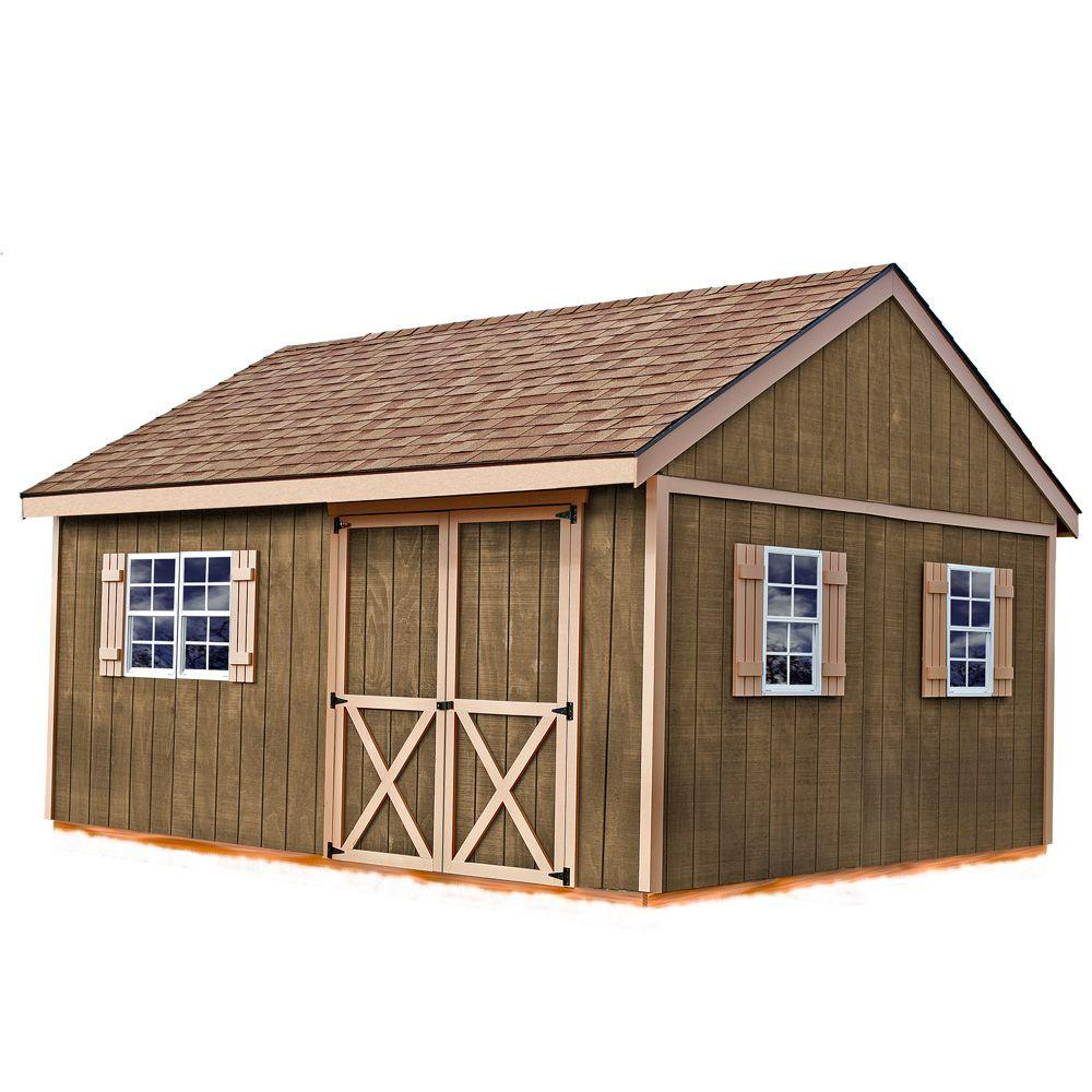 Best Barns New Castle 16 Ft X 12 Ft Wood Storage Shed Kit within sizing 1000 X 1000