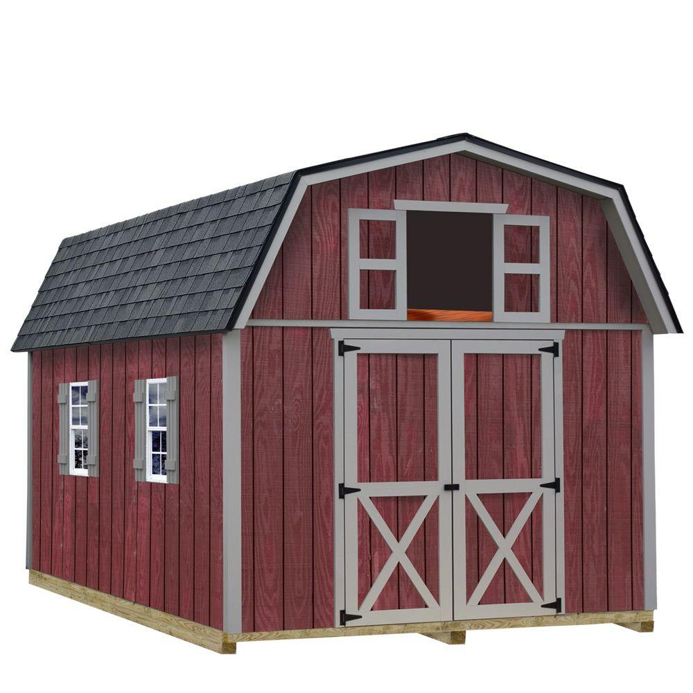Best Barns Woodville 10 Ft X 12 Ft Wood Storage Shed Kit With inside proportions 1000 X 1000