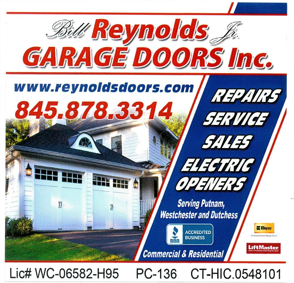 Bill Reynolds Jr Garage Doors Garage Door Services 1270 Rte 311 for dimensions 1000 X 963