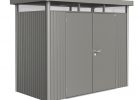 Biohort Heavy Duty Avant Garde Highline H1 Double Door Metal Shed throughout size 2273 X 2041