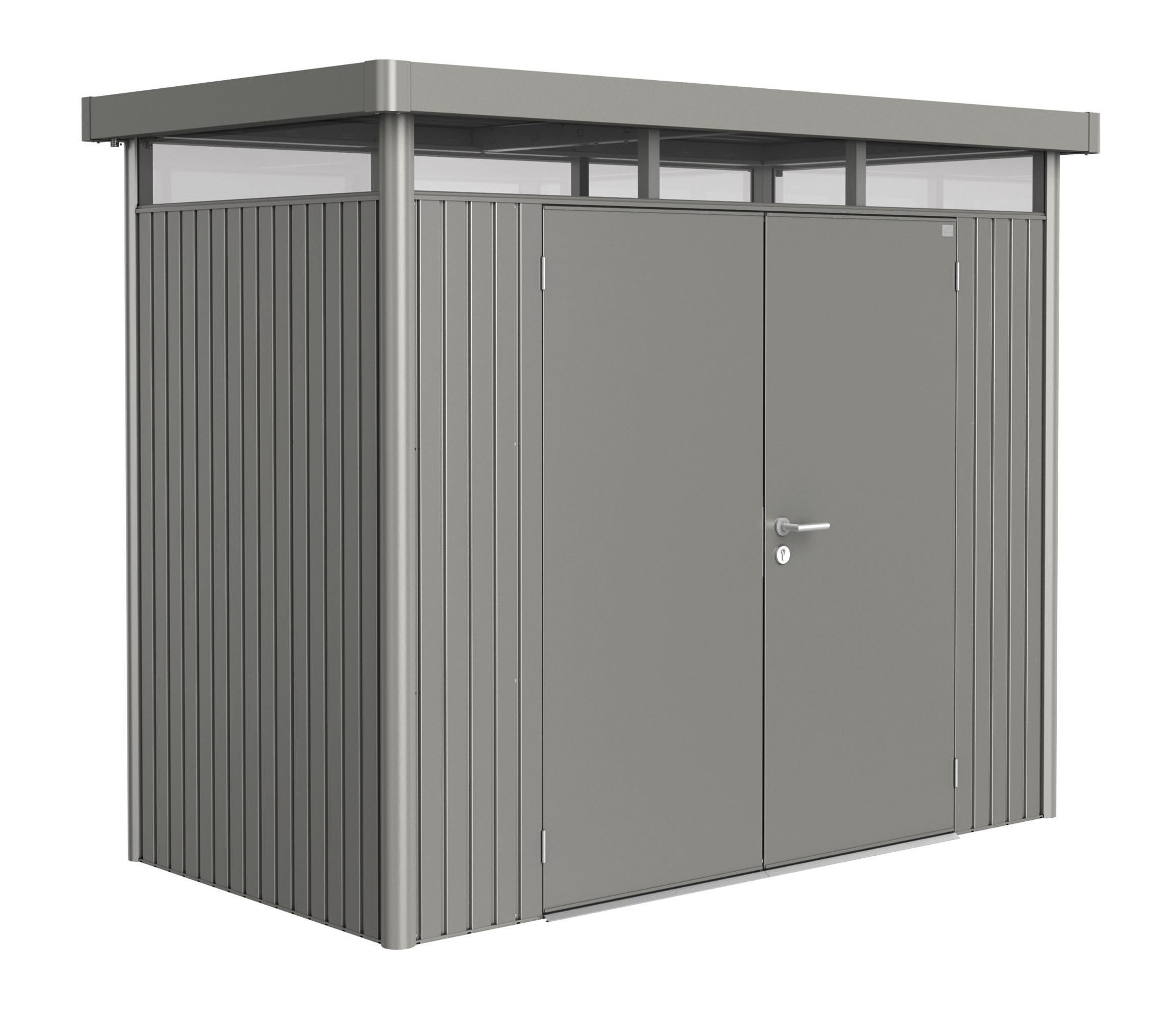 Biohort Heavy Duty Avant Garde Highline H1 Double Door Metal Shed throughout size 2273 X 2041
