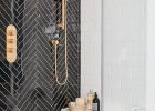Black Herringbone Tile Feature Wall In Shower Feature Walls That pertaining to sizing 1000 X 1561
