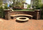 Brick Paver Bench With Fire Pit Beautiful Tumble Retaining Wall with regard to sizing 3264 X 2448