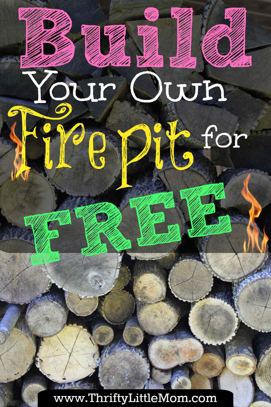 Build Your Own Backyard Fire Pit Using Free Materials Thrifty in measurements 867 X 1300