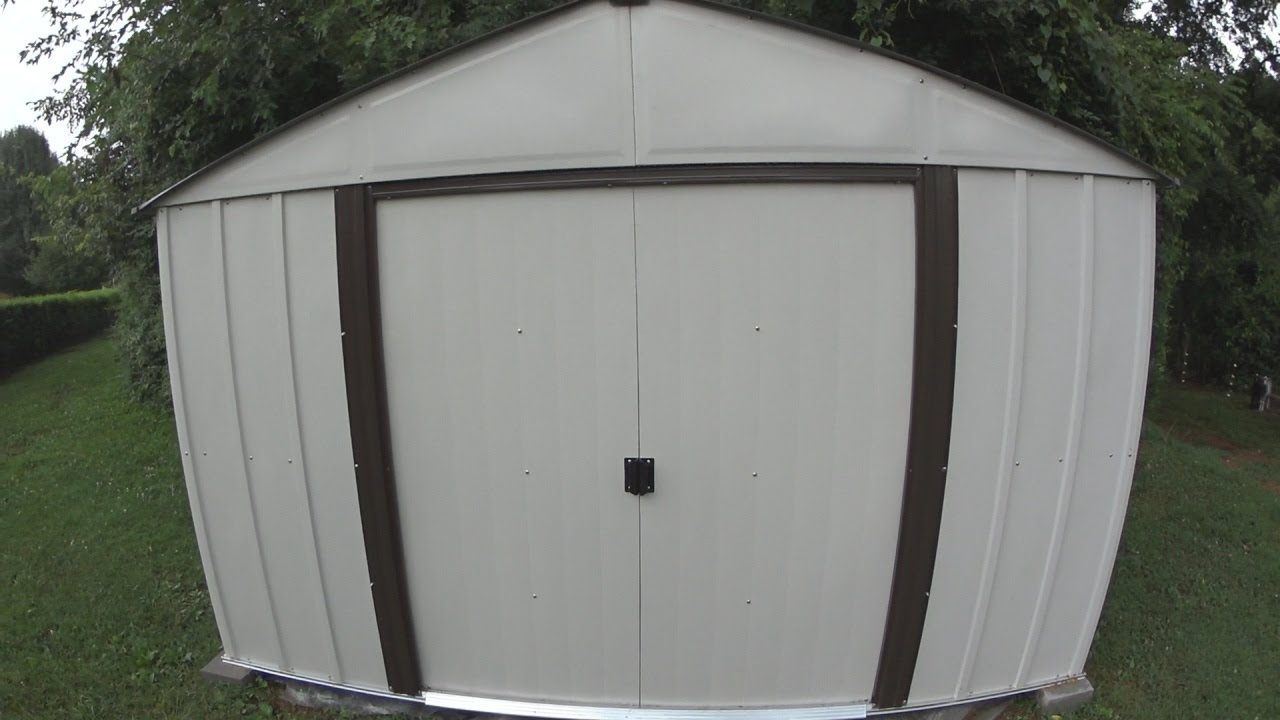 Building An Arrow 8x10 Metal Storage Shed With Instructions And with regard to sizing 1280 X 720