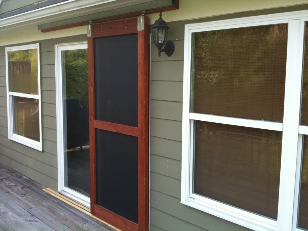Built A Sliding Screen Door The Garage Journal Board Home regarding measurements 1024 X 768