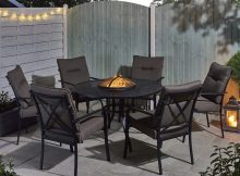 Catalonia Fire Pit And Ice Bucket Dining Set intended for proportions 1500 X 1500