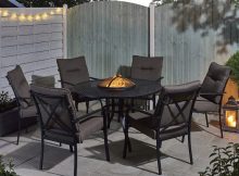 Catalonia Fire Pit And Ice Bucket Dining Set with proportions 1500 X 1500