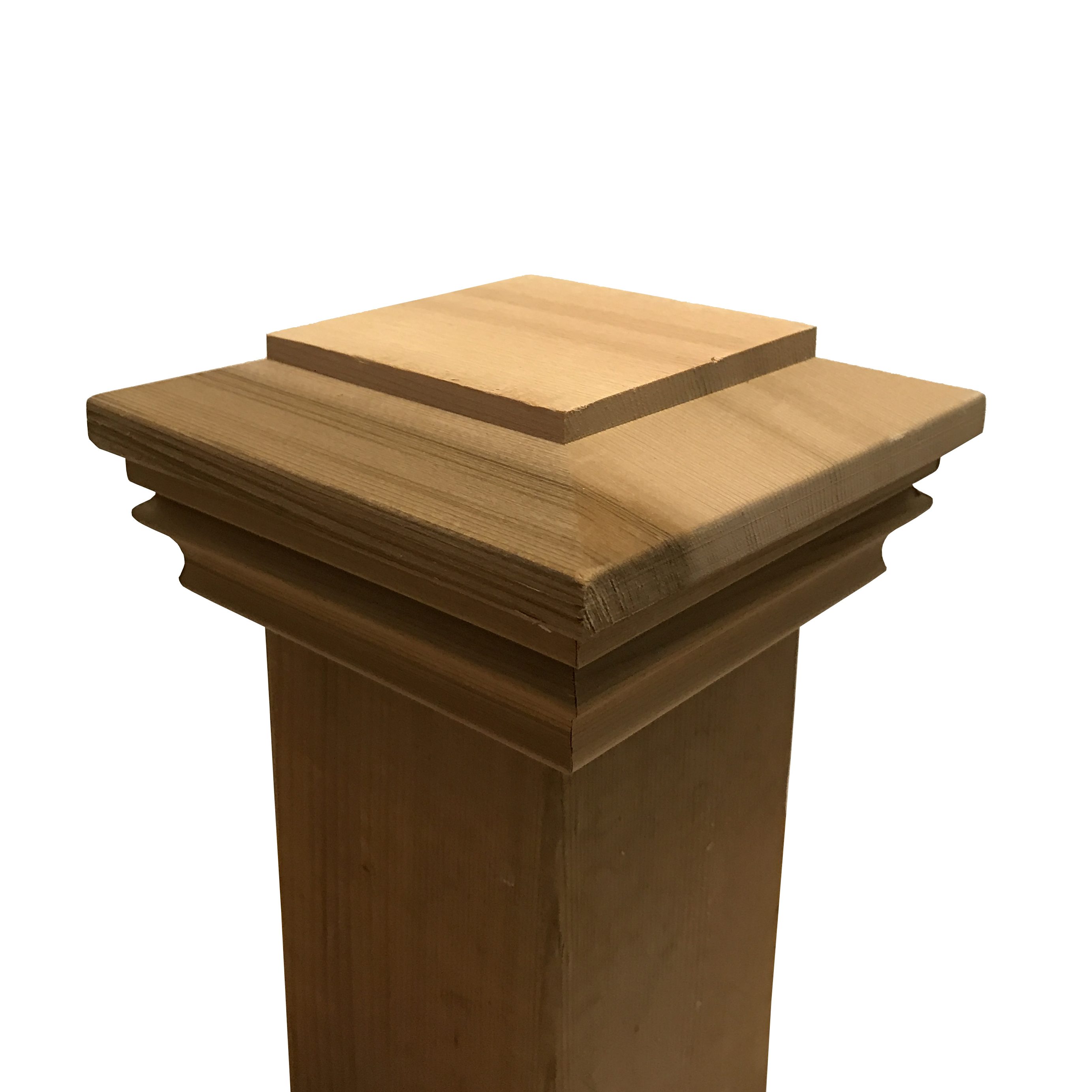 Cedar Plateau Wood Post Cap For 35 X 35 Fence And Deck Posts intended for sizing 2766 X 2766