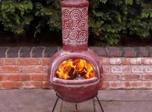 Ceramic Chimney Fire Pit Brown for size 1000 X 1000