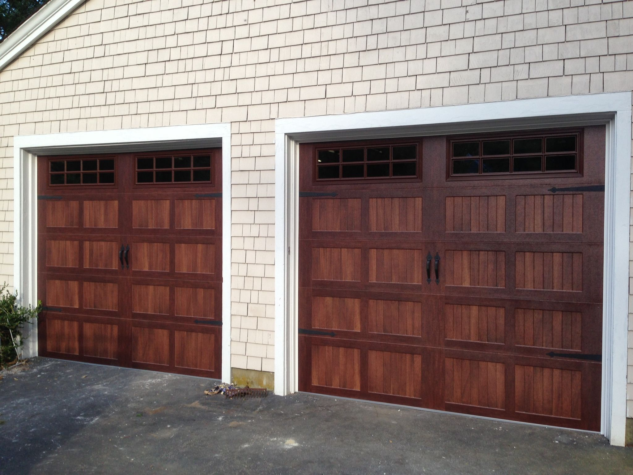 Chi Overhead Doors Model 5216 Faux Wood Steel Carriage House with regard to size 2048 X 1536