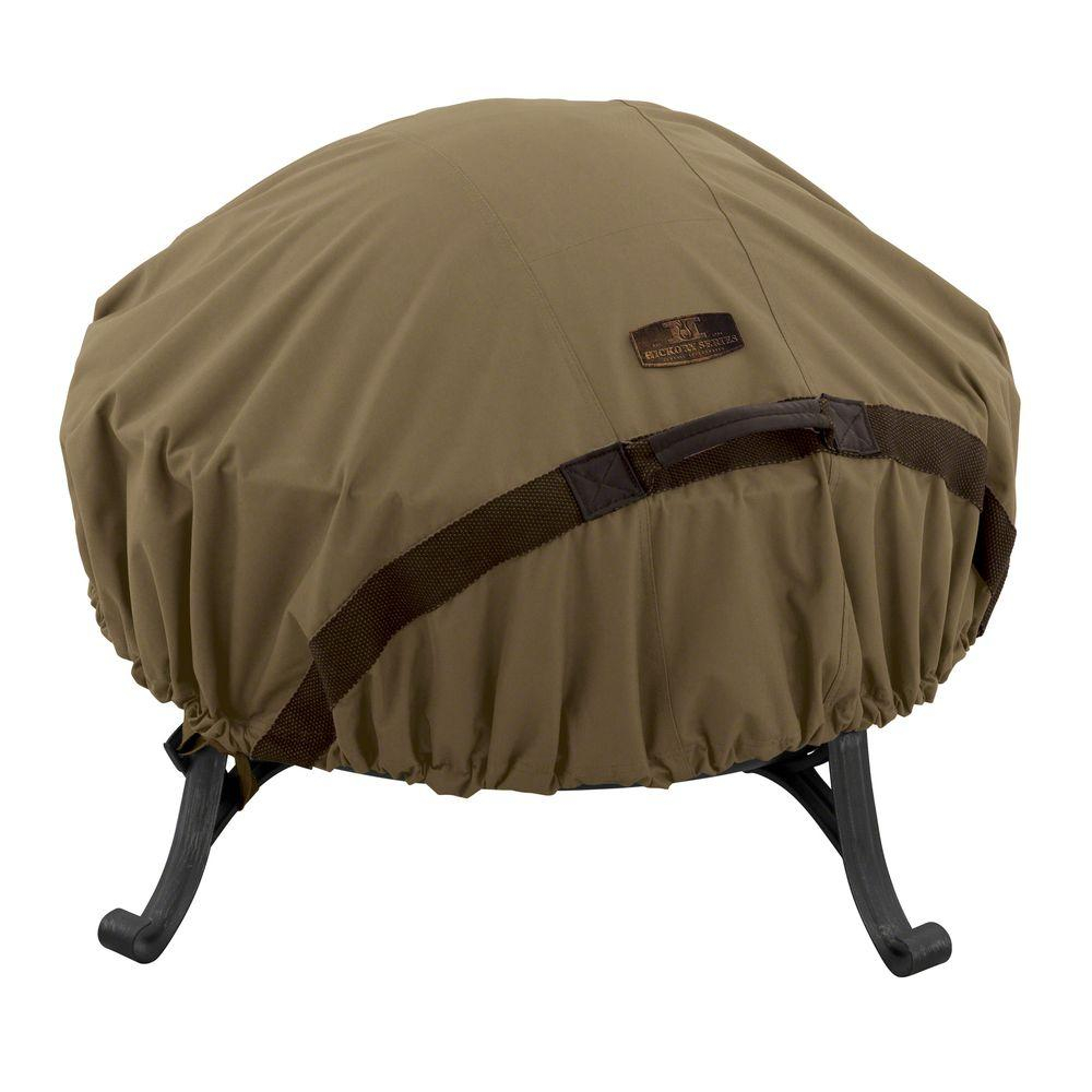 Classic Accessories Hickory 60 In Round Fire Pit Cover 55 198 regarding measurements 1000 X 1000