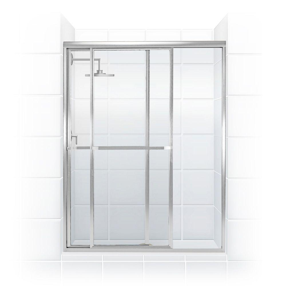 Coastal Shower Doors Paragon Series 44 In X 66 In Framed Sliding with size 1000 X 1000