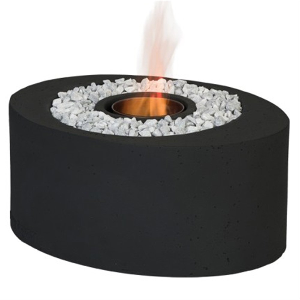 Cocoon Mini Oval Bio Ethanol Firepit Table Outdoor Gas Patio Tables with regard to size 1000 X 1000