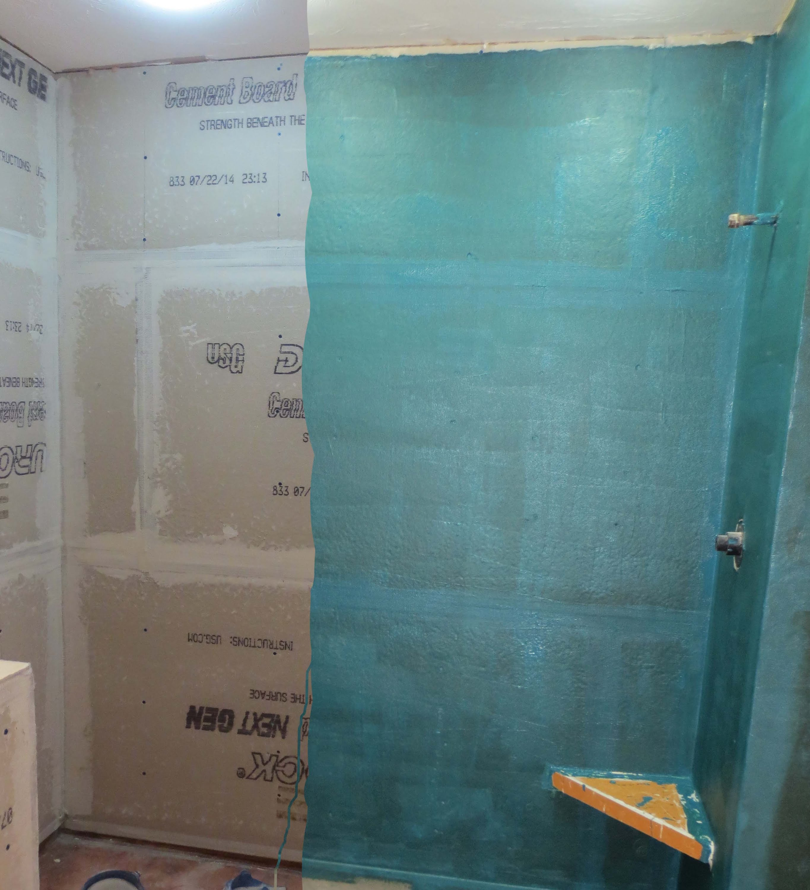 Complete Tile Shower Install Part 2 Waterproofing And Mud Type Of pertaining to proportions 2730 X 3000