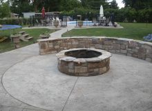 Concrete Patio With Fire Pits Pictures Fire Pit Sitting Wall pertaining to dimensions 1536 X 1152