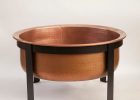 Copper Table Fire Pit Copper Fire Pit Outdoor Tables And Patios regarding proportions 1223 X 1223