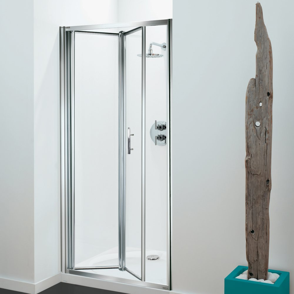 Coram Gb Bi Fold Shower Door Gbbf270cuc 700mm Chromeclear for sizing 1000 X 1000
