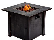 Costway Costway 30 Square Propane Gas Fire Pit 50000 Btus Heater pertaining to dimensions 1200 X 1200