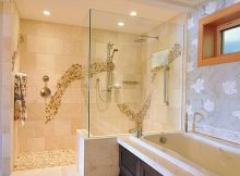 Cream Colored Wall Tiles For Modern Shower Designs Without Doors pertaining to proportions 1024 X 898