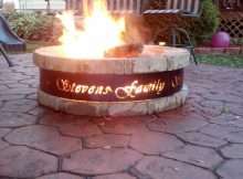 Custom Fire Pit Ring Fireplace Design Ideas with measurements 1200 X 676