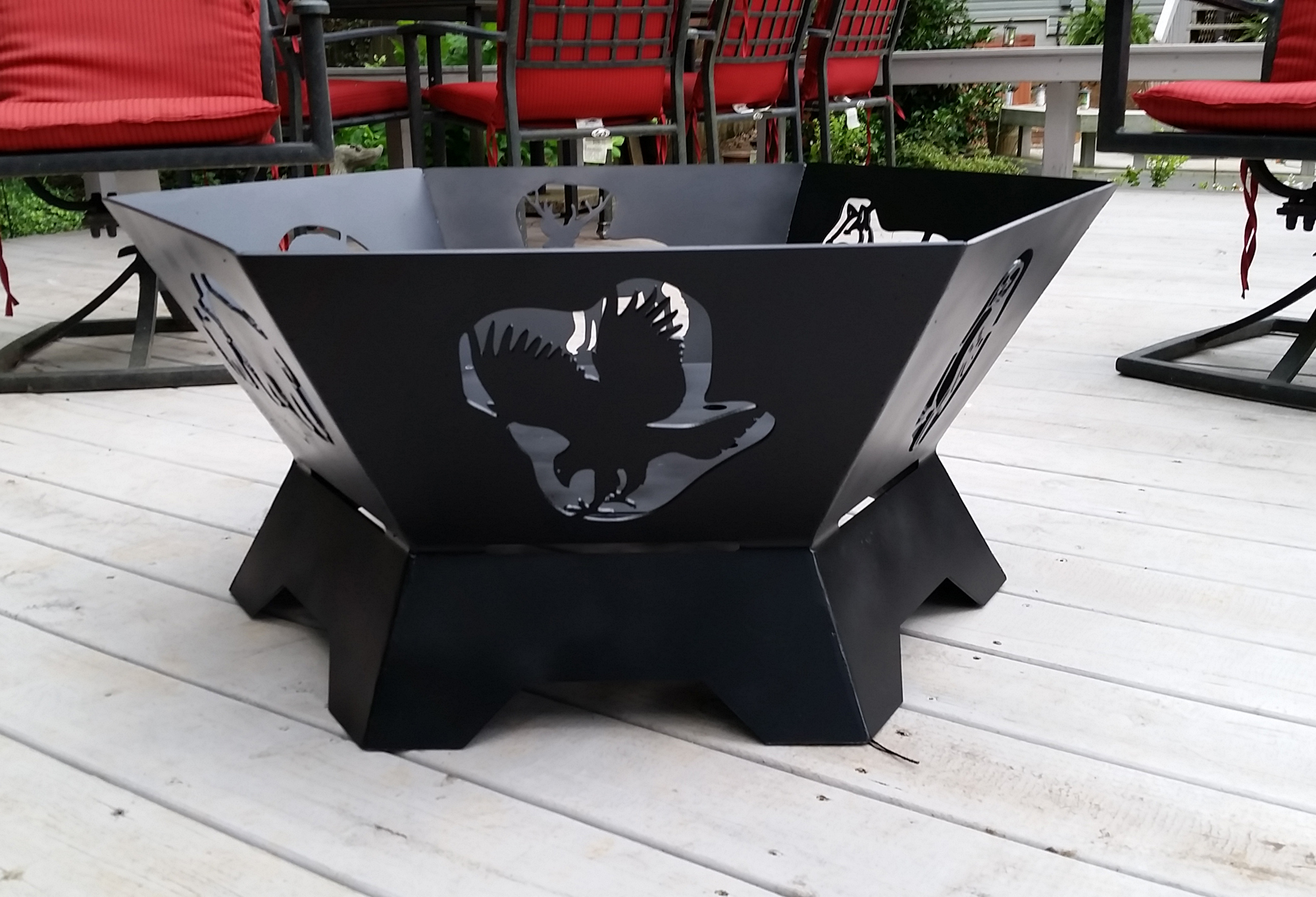 Custom Hexagon Fire Pit Fire Pit for proportions 2000 X 1364