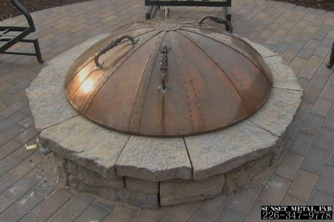 Custom Made Metal Fire Pit Cover Need Snuffer Lid For Fire Pit When inside size 1154 X 769